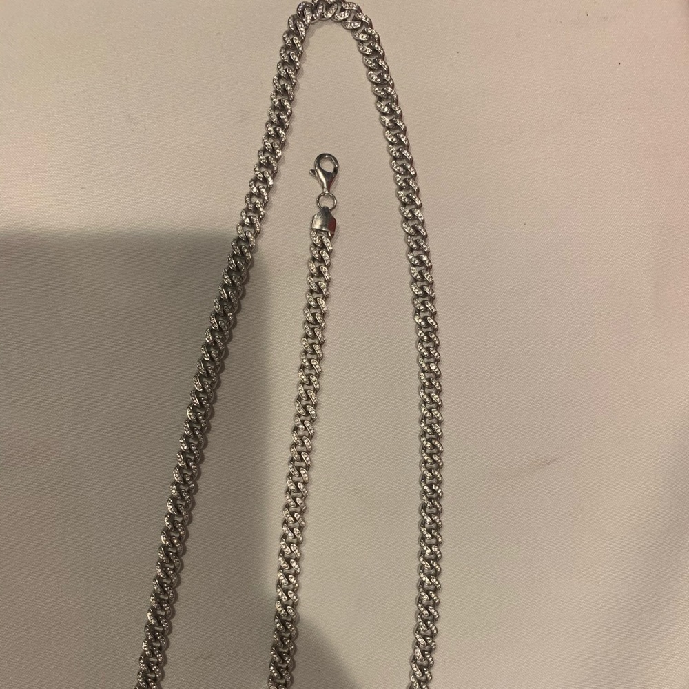 Sterling silver mens chain/bracelet